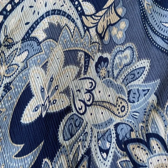 Vintage Y2K Floral Paisley Midi Dress Fairy Romantic Boho 90s - Picture 7 of 8